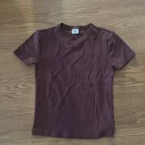 Aritzia Sunday best maroon top